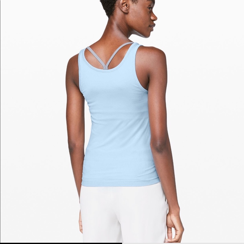 New LULULEMON Seek Simplicity Tank Breezy Blue 8 - Picture 4 of 5